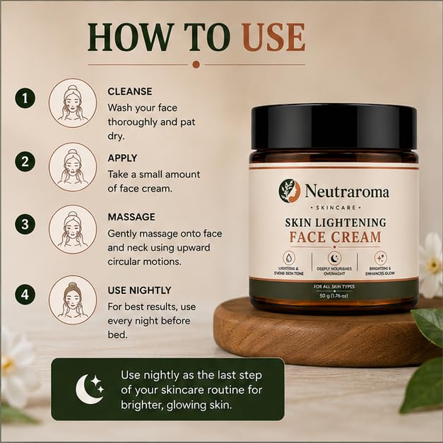 Brightening Face Cream for Women & Men | Daily Moisturizing & Nourishing Face Cream | Hydrating Facial Moisturizer for All Skin Types | 50g