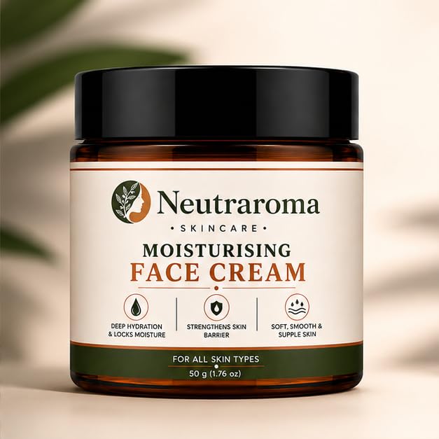Moisturising Face Cream | Daily Moisturizer for All Skin Types | Hydrating Face Cream for Women & Men | Soft & Smooth Skin Care Cream | 50g