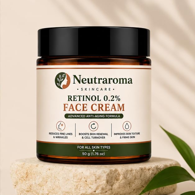 Retinol 0.2% Face Cream | Retinol Moisturizer for Women & Men | Daily Hydrating & Nourishing Facial Cream | 50g