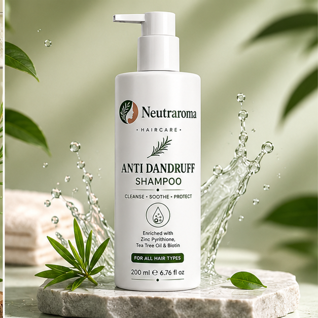 Neutraroma Advanced Anti-Dandruff Shampoo | Flake-Free Hair, Healthy Scalp & Nourished Roots | For All Hair Types | 200ml