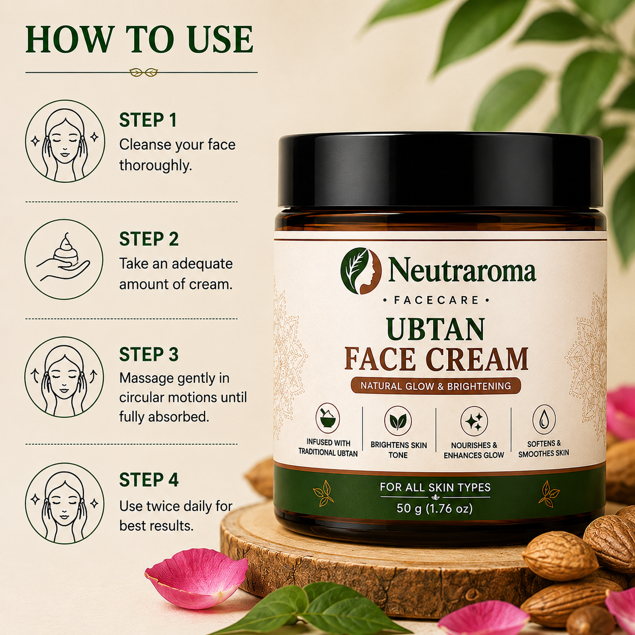Experience the timeless power of Traditional Ubtan for brighter, smoother, and naturally radiant skin.