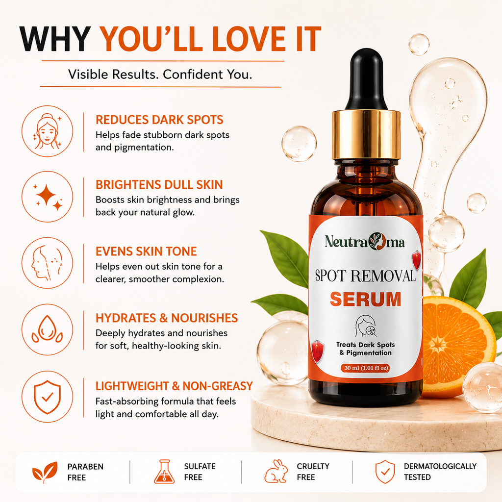 Neutraroma Spot Removal Serum – Dark Spot & Pigmentation Correcting Facial Serum for Brighter, Even-Toned Skin, 30ml Dropper Bottle