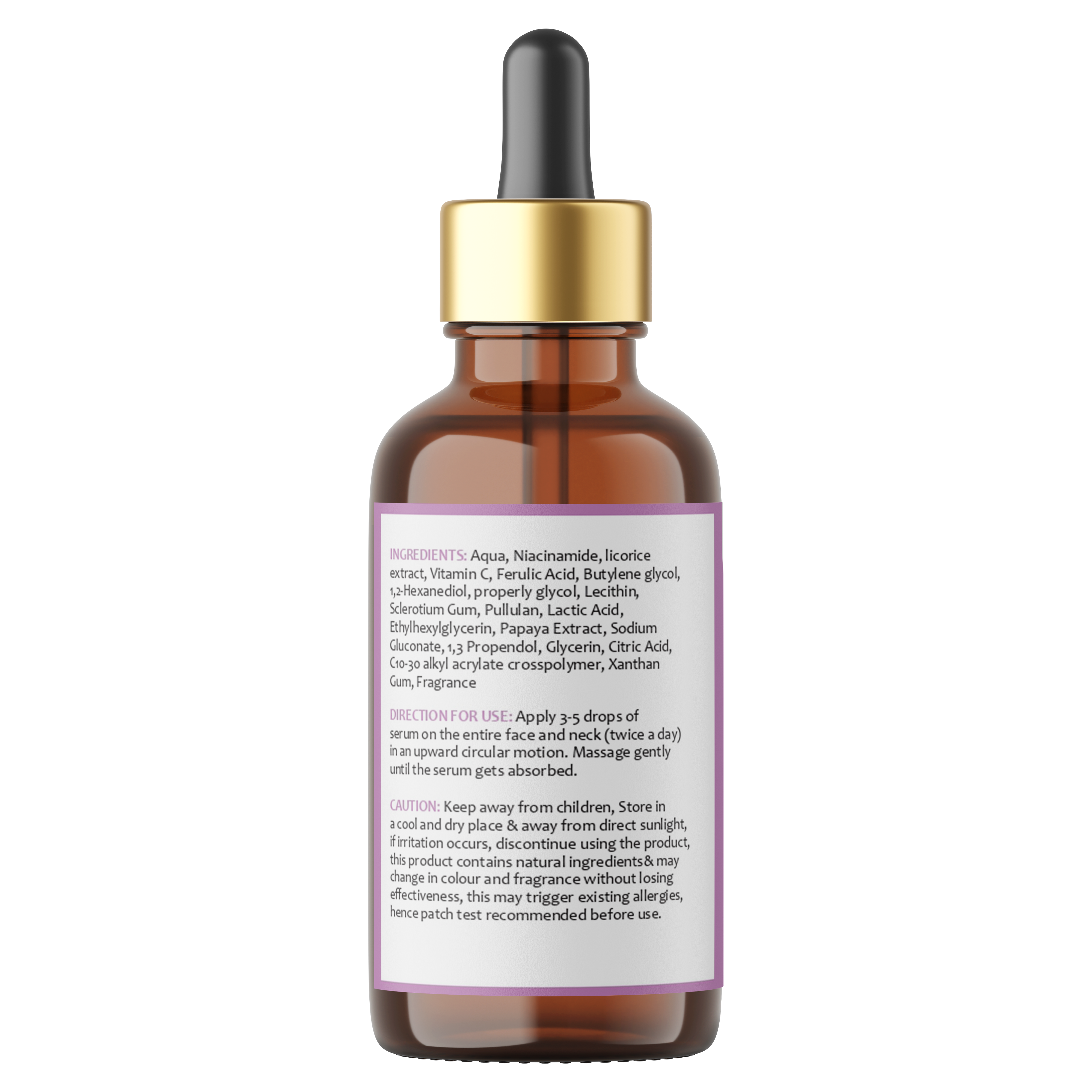 Vitamin C & Niacinamide Face Serum – Targets Dark Spots, Dullness & Uneven Tone for Bright, Hydrated Skin, 30ml
