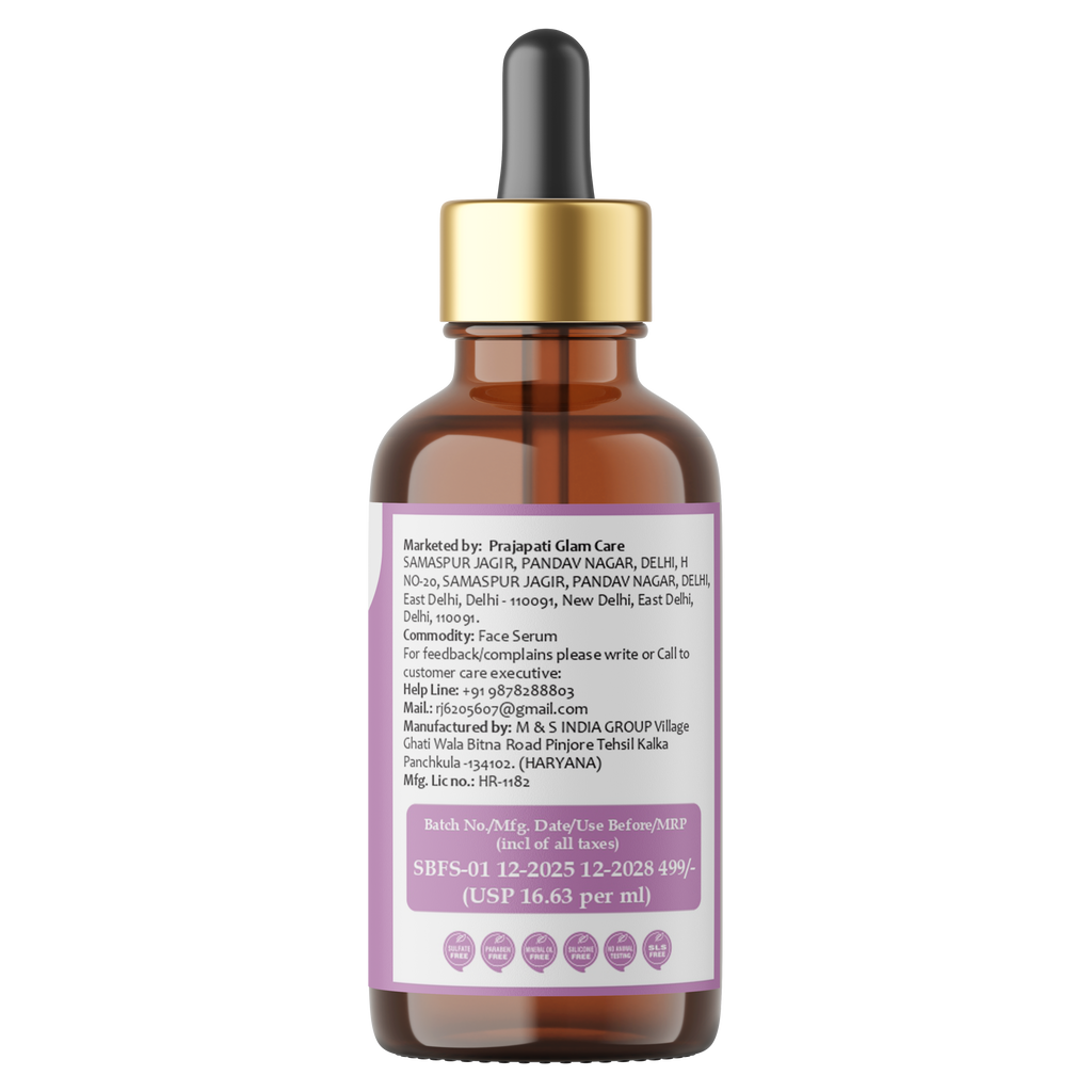 Vitamin C & Niacinamide Face Serum – Targets Dark Spots, Dullness & Uneven Tone for Bright, Hydrated Skin, 30ml