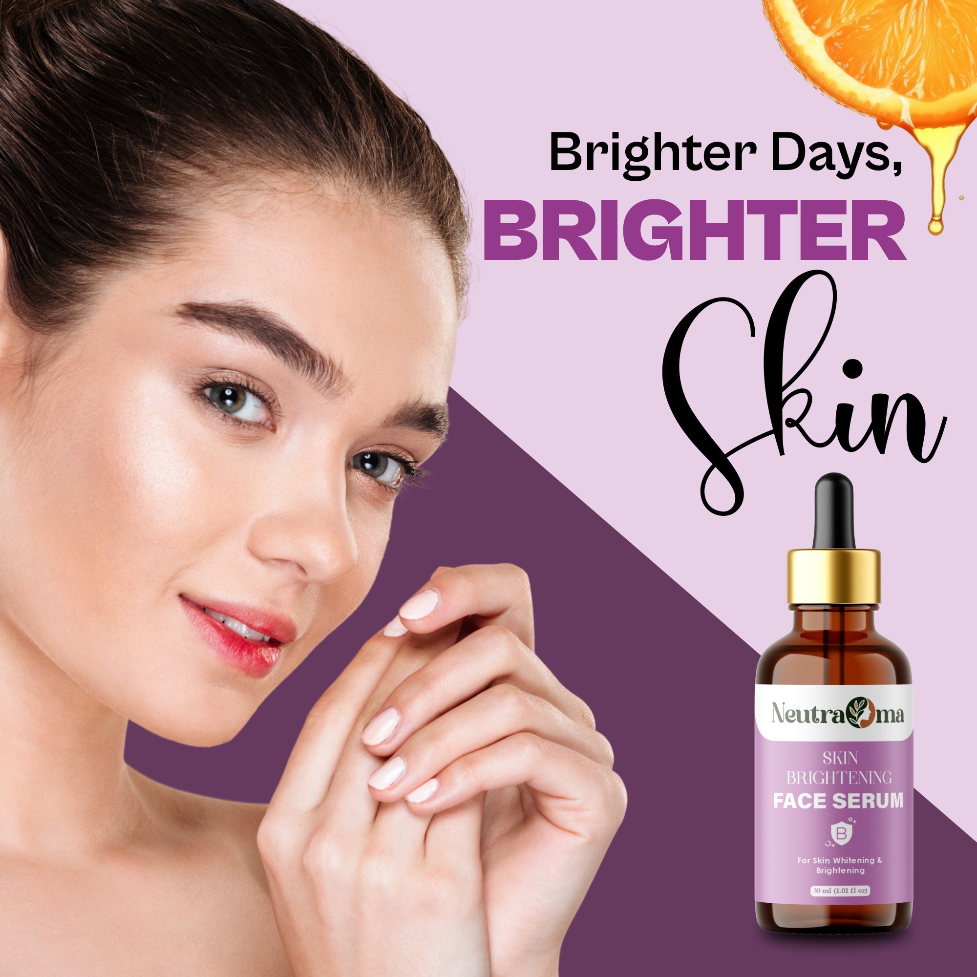 Vitamin C & Niacinamide Face Serum – Targets Dark Spots, Dullness & Uneven Tone for Bright, Hydrated Skin, 30ml